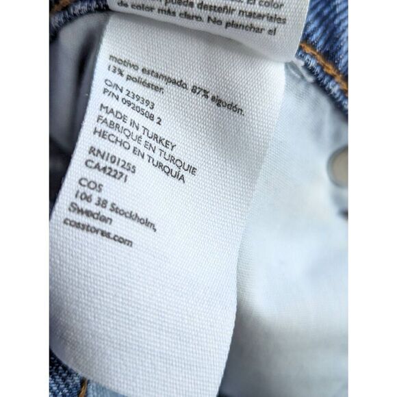 COS straight regular mid rise ankle jeans 28 - Picture 7 of 7